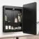 Olivia Black Framed Illuminated LED Mirror Cabinet 710x500mm