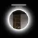 Mia Battery Powered Black Framed Illuminated LED Mirror Cabinet 710x800mm