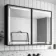 Mia Black Framed Illuminated LED Mirror Cabinet 710x1000mm