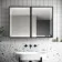 Mia Black Framed Illuminated LED Mirror Cabinet 710x1000mm