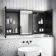 Mia Black Framed Illuminated LED Mirror Cabinet 710x1200mm
