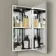 Madelyn Battery Powered Illuminated LED Corner Mirror Cabinet 600mm Tall