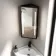Madelyn Battery Powered Black Framed Illuminated LED Corner Mirror Cabinet 600mm Tall