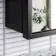 Mia Black Framed Mirror Cabinet 610x450mm