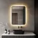 Mila Black Framed Backlit llluminated LED Mirror 800x600mm