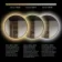 Mila Black Framed Backlit llluminated LED Mirror 800x600mm