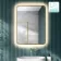 Mila Brushed Brass Backlit llluminated LED Mirror 800x600mm