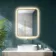 Mila Brushed Brass Backlit llluminated LED Mirror 800x600mm