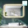 Mila Brushed Brass Backlit llluminated LED Mirror 600x1000mm