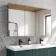 Esme Matt Black Recessed Mirror Cabinet 700x1200mm