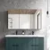 Esme Matt Black Recessed Mirror Cabinet 700x1200mm