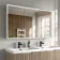 Esme Matt Black Illuminated LED Recessed Mirror Cabinet 700x1200mm