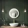 Delilah Brushed Brass Round Illuminated LED Mirror 500mm
