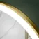 Delilah Brushed Brass Round Illuminated LED Mirror 500mm