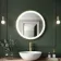 Delilah Brushed Brass Round Illuminated LED Mirror 600mm
