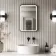 Mila Black Framed Illuminated LED Mirror 600x400mm