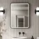 Mila Black Framed Illuminated LED Mirror 800x600mm