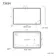 Mila Black Framed Illuminated LED Mirror 600x1000mm