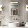 Mila Brushed Brass Illuminated LED Mirror 600x400mm