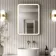 Mila Brushed Brass Illuminated LED Mirror 700x500mm