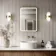 Mila Brushed Brass Illuminated LED Mirror 700x500mm