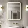 Mila Brushed Brass Illuminated LED Mirror 800x600mm