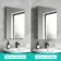 Esme Matt Black Illuminated LED Recessed Mirror Cabinet 600x450mm