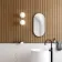 Essence Black Framed Pill Bathroom Mirror 800x400mm