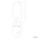 Essence Black Framed Pill Bathroom Mirror 800x400mm