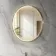 Vikki Stainless Steel Illuminated Round LED Mirror 500mm