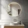 Vikki Stainless Steel Illuminated Round LED Mirror 800mm
