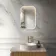 Vikki Stainless Steel Illuminated LED Mirror 600x400mm