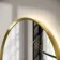 Rory Brushed Brass Arched Backlit Illuminated LED Mirror 750x500mm