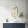 Adele Pill Brushed Brass Backlit Illuminated LED Mirror 800x400mm