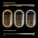 Adele Pill Brushed Brass Backlit Illuminated LED Mirror 800x400mm