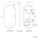 Adele Pill Brushed Brass Backlit Illuminated LED Mirror 800x400mm