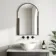 Rory Matt Black Arched Backlit Illuminated LED Mirror With BLUETOOTH Speaker 750x500mm