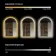 Rory Brushed Brass Arched Backlit Illuminated LED Mirror With BLUETOOTH Speaker 750x500mm