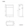 Bali Tungsten Grey Slimline Back To Wall Toilet Unit 500mm