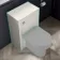Capri Cotton White Back To Wall Toilet Unit 500mm