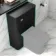 Sorrento Matt Black 600 Toilet Unit