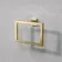 Isla Brushed Brass Square Towel Ring