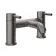Trent Gunmetal Grey Basin & Bath Mixer Tap Set