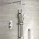 Ballina Premium Chrome Round Thermostatic Shower Set - 200mm Head & Slider Hand Shower