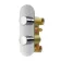 Ballina Premium Ceiling Chrome Round Thermostatic Shower Set - 300mm Head & Hand Shower