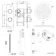 Ballina Premium Ceiling Chrome Round Thermostatic Shower Set - 300mm Head & Hand Shower
