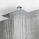 Galway Premium Ceiling Chrome Square Thermostatic Shower Set - 400mm Head & Hand Shower