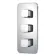 Galway Premium Ceiling Chrome Square Thermostatic Set - 400mm Head, Hand Shower & Jets
