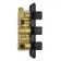 Galway Premium Ceiling Matt Black Square Thermostatic Set - 400mm Head, Hand Shower & Jets