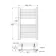 Naples Electric Premium Matt Black Straight Heated Towel Rail 650x400mm